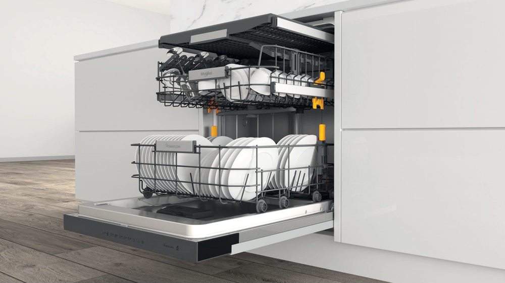 WHIRLPOOL vaatwasser met bedieningspaneel - WBO3T133PFX