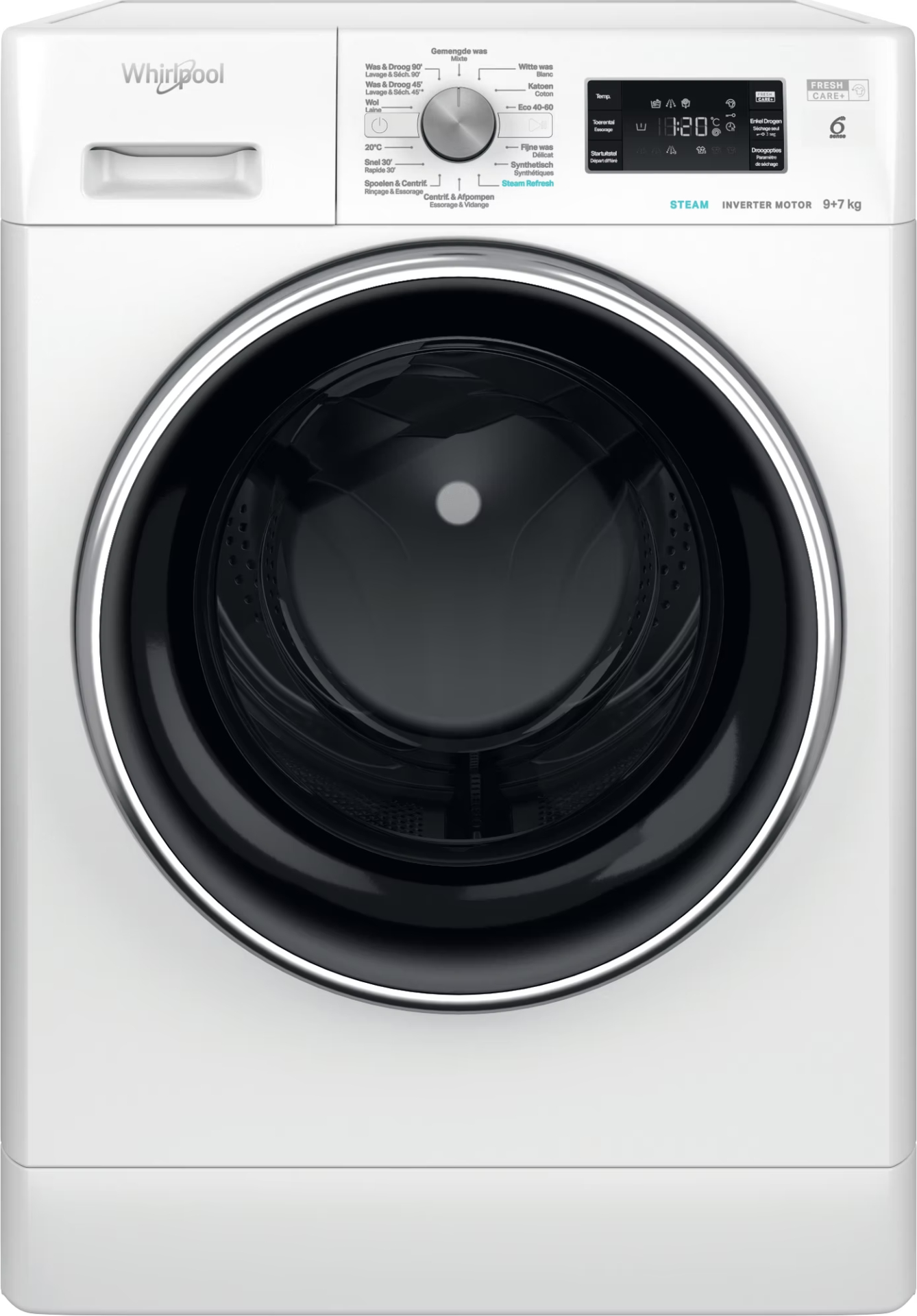 WHIRLPOOL Was-droogcombinatie 7 kg - FFWDB976258EBCVBE