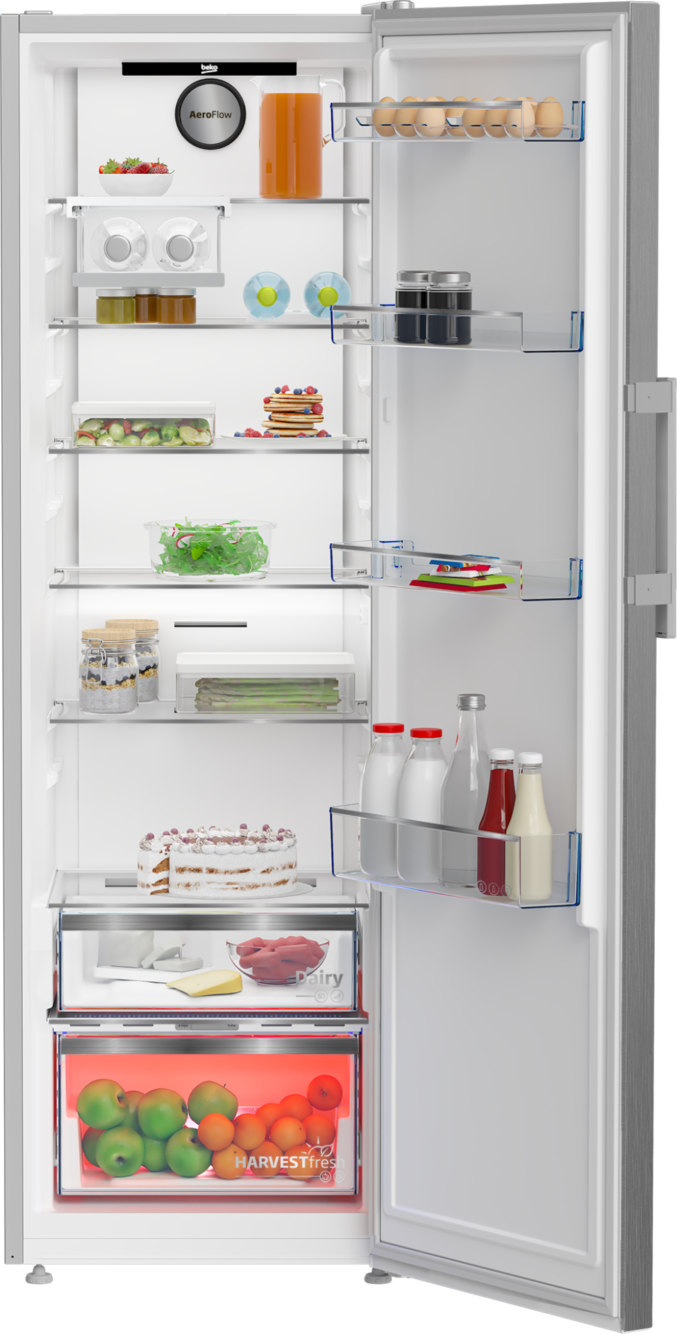BEKO vrijstaande koelkast zonder vriesvak - 186cm - B7RMLNE445ZXP