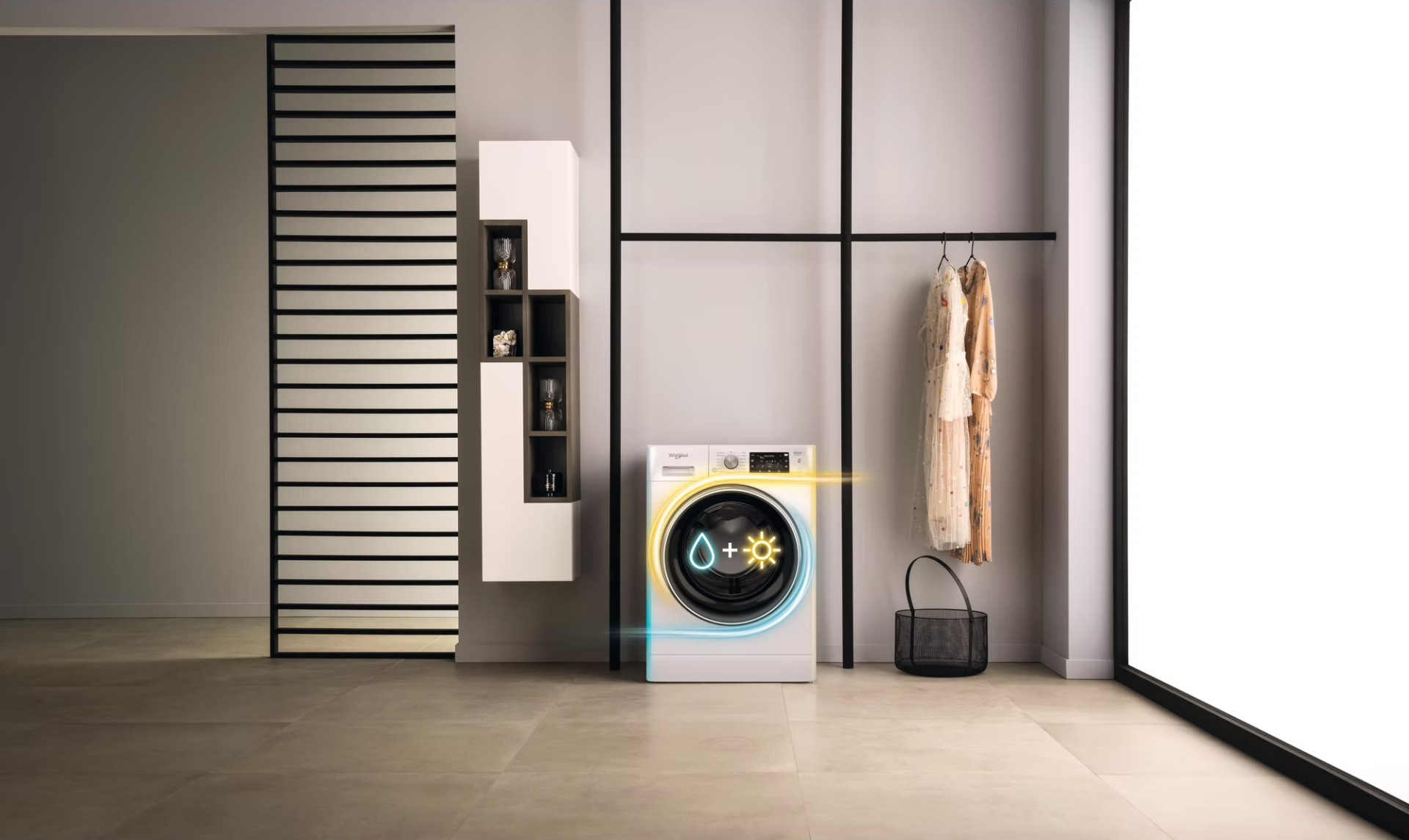 WHIRLPOOL Was-droogcombinatie 7 kg - FFWDD1076258SVEE