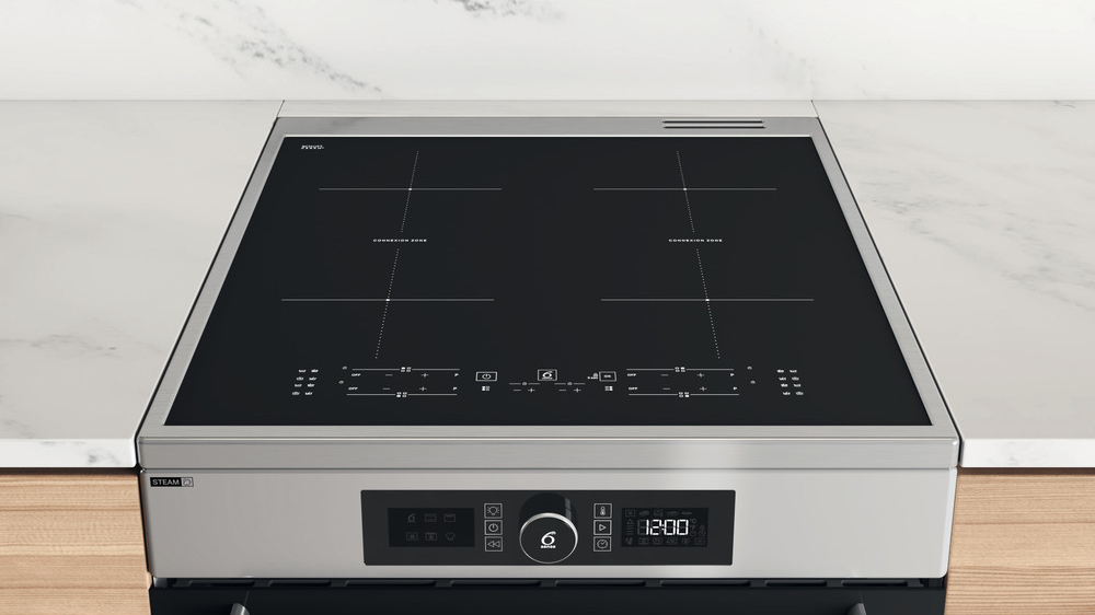 WHIRLPOOL fornuis met inductie kookplaat - 60cm - WS68IB8ACX/FR