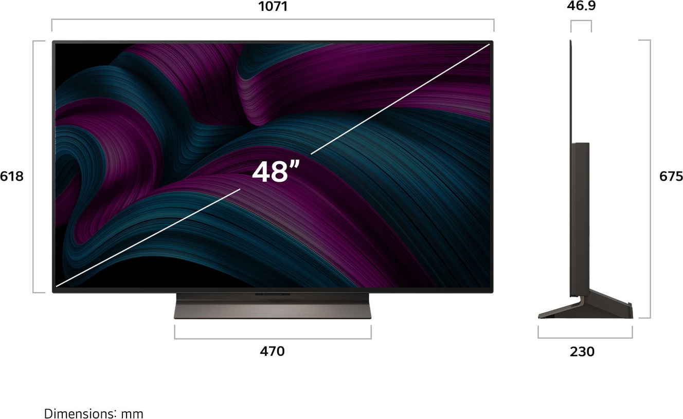 LG Televisie 48" OLED 4K (UHD) - OLED48C56LB
