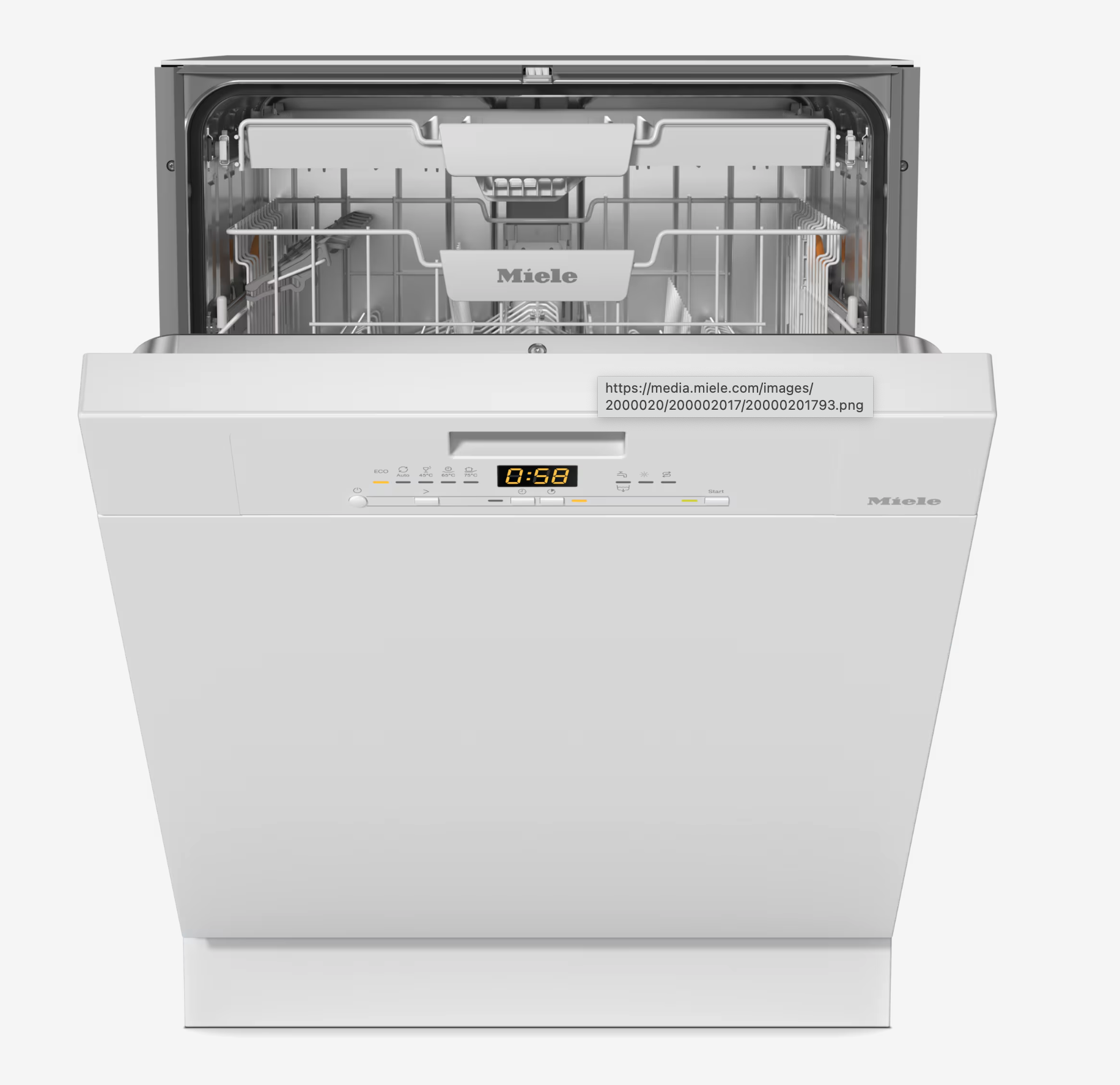 MIELE vaatwasser met bedieningspaneel - G5611SCIACTIVEBW