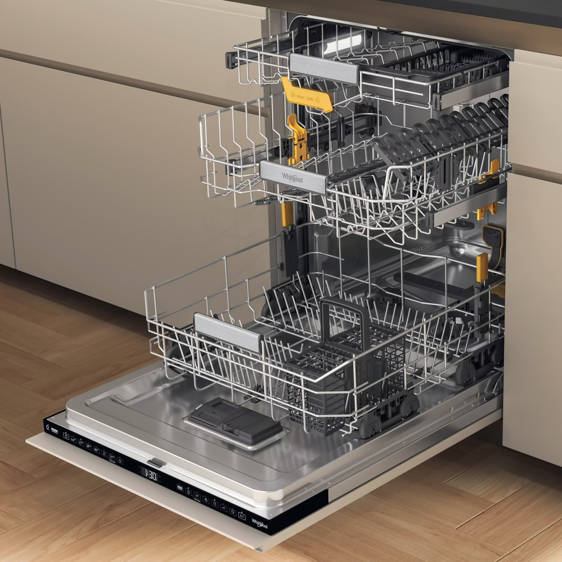 WHIRLPOOL vaatwasser volledig integreerbaar - WH8IA15AM3TUS0