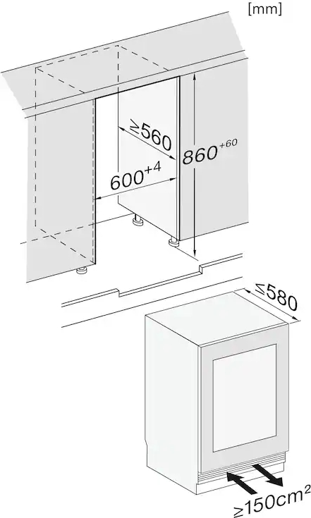 MIELE Inbouw wijnklimaatkast - KWTUS7196EOBSW