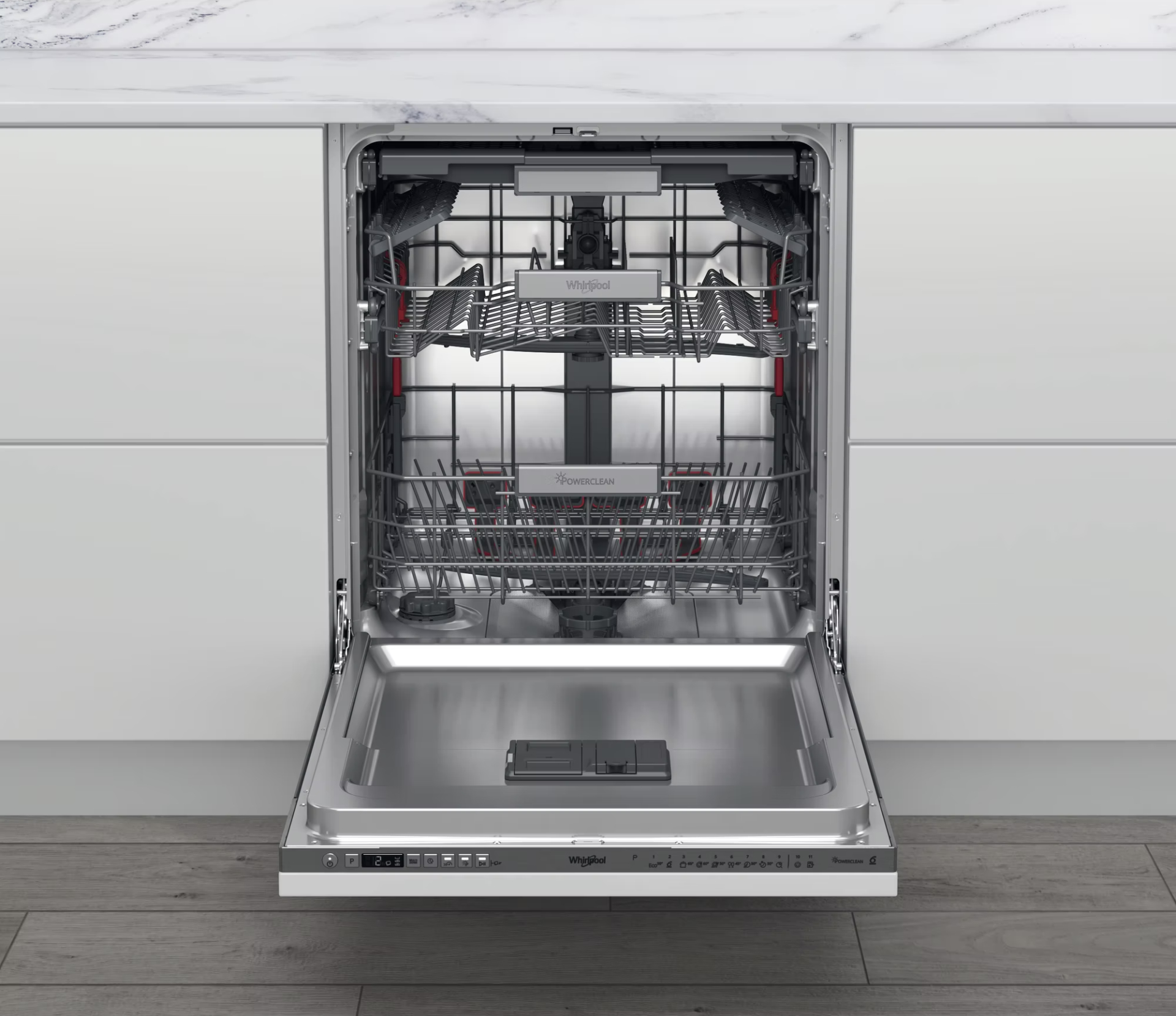 WHIRLPOOL vaatwasser volledig integreerbaar - WIO3T133PLE