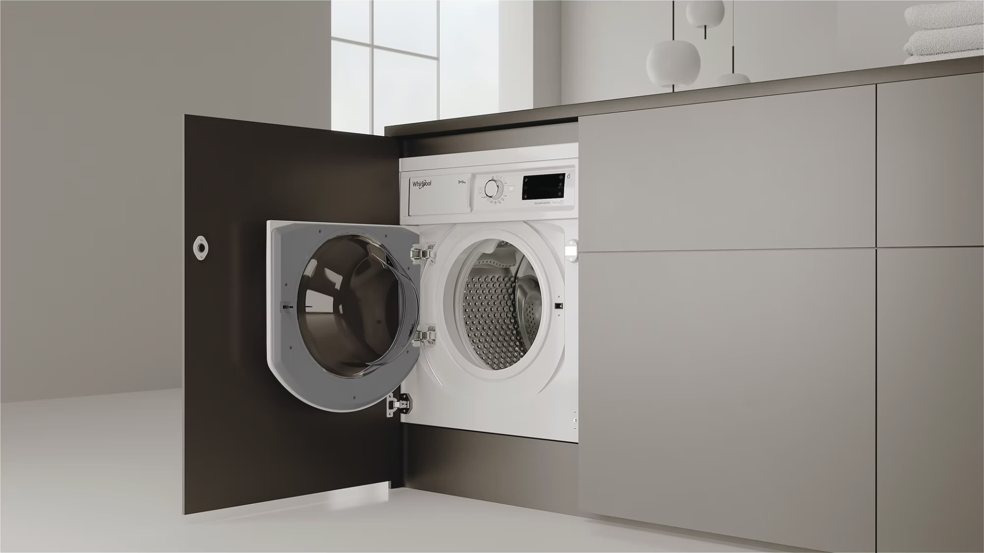 WHIRLPOOL Inbouw was-droogcombinatie 6 kg - BIWDWG961485EU