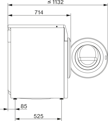 MIELE STANDARD CHROME EDITION was- droogcombinatie - WTW870WPM