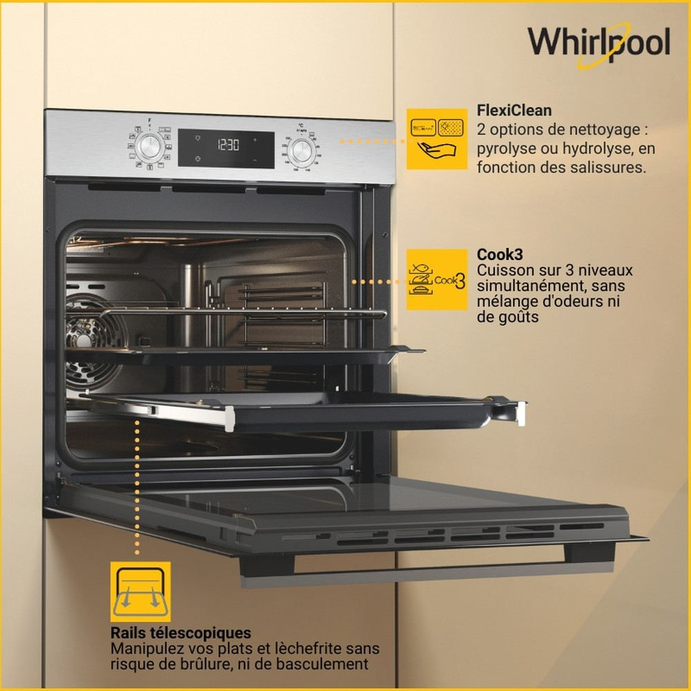 WHIRLPOOL NEW ACTUAL multifunctionele oven - 60cm - OMK58RU1X