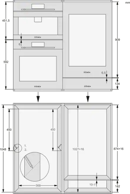 MIELE bodemplaat - ENB1060