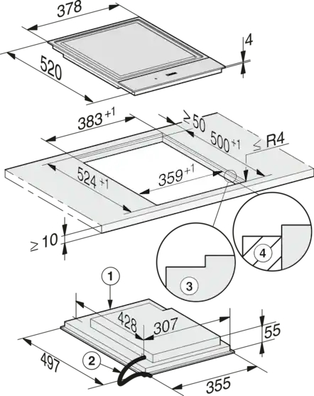MIELE SMARTLINE teppan yaki - domino - CS7632FL