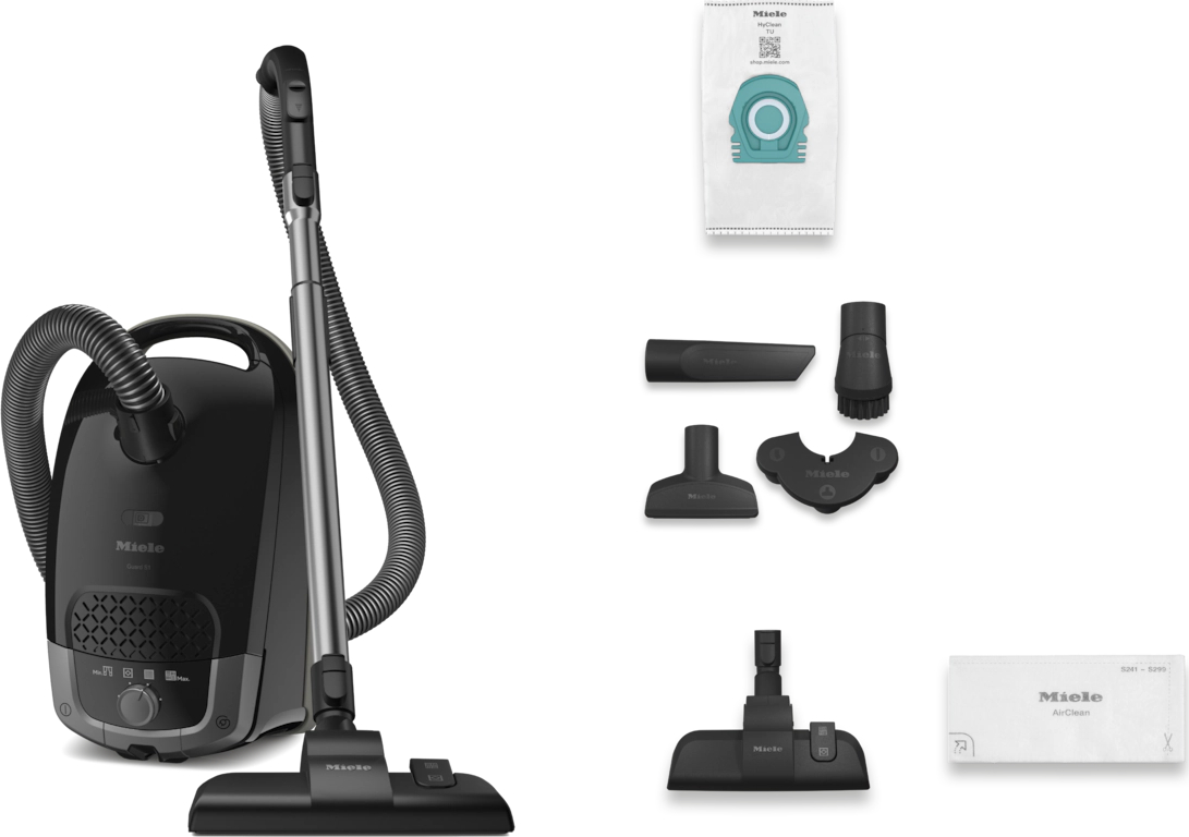 MIELE GUARD stofzuiger met zak - GUARDS1OBSIDIANBLACKCE