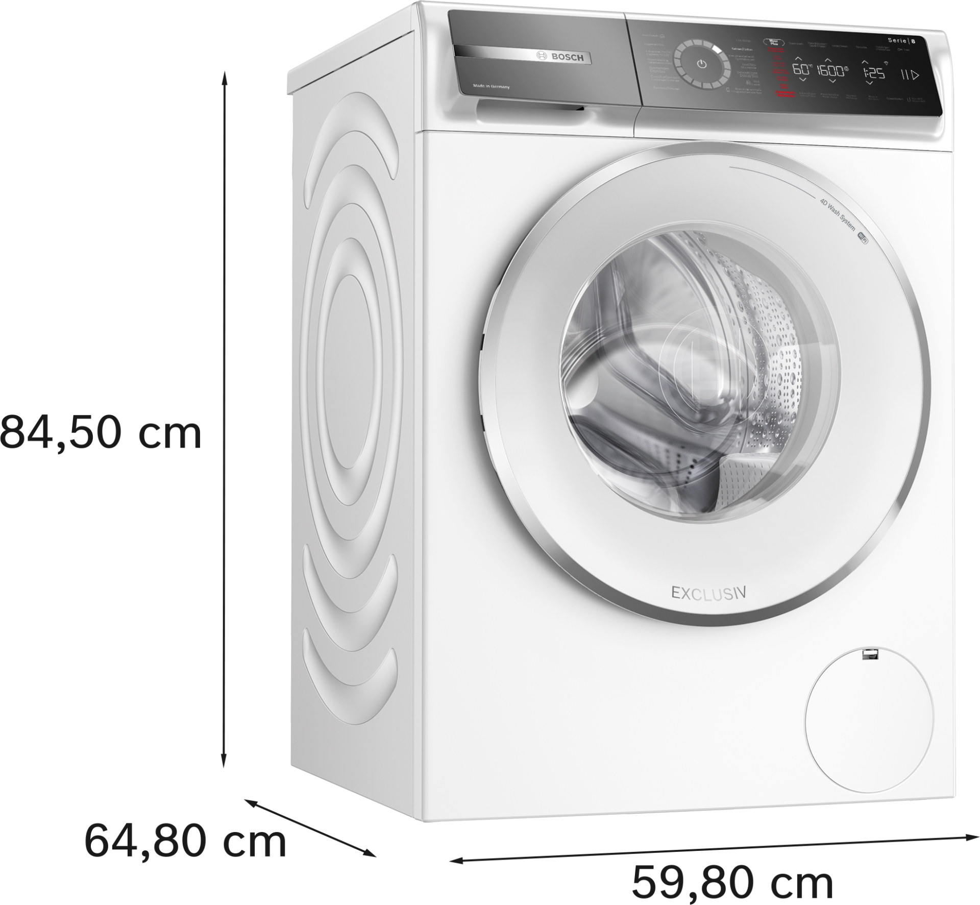 BOSCH SERIE 8 Wasmachine 10 kg - WGB2560SFG