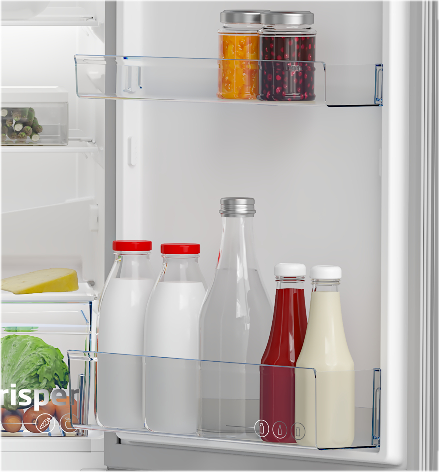 BEKO Vrijstaande koel-vriescombinatie - RCHE300K40SN