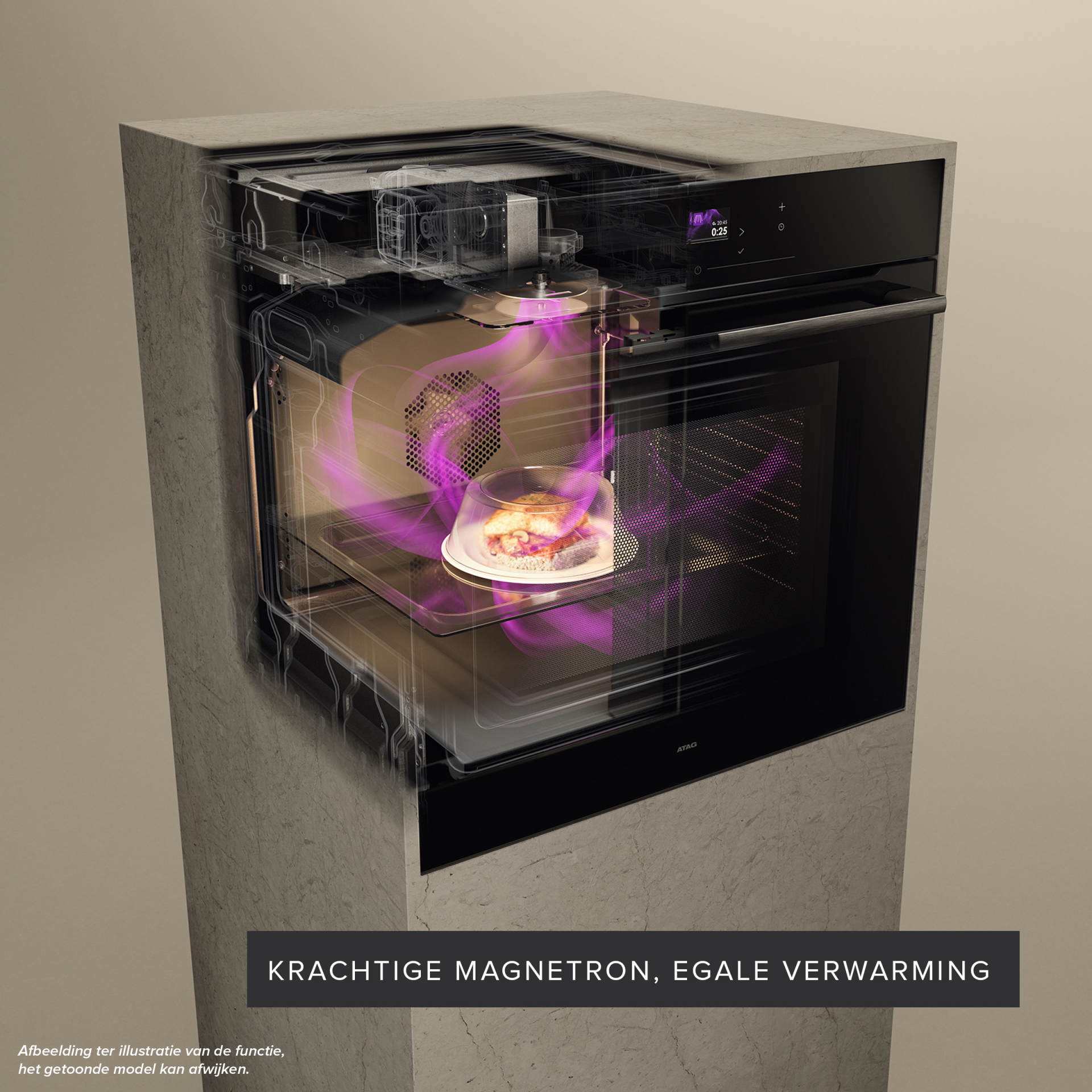 ATAG multifunctionele oven met microgolfoven - 60cm - CX6671C