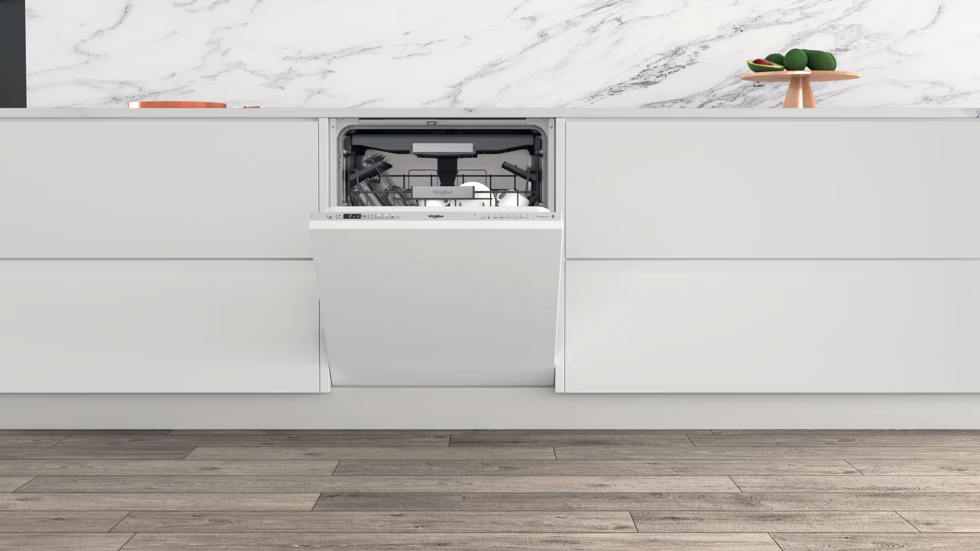 WHIRLPOOL vaatwasser volledig integreerbaar - WIO3T126PFE