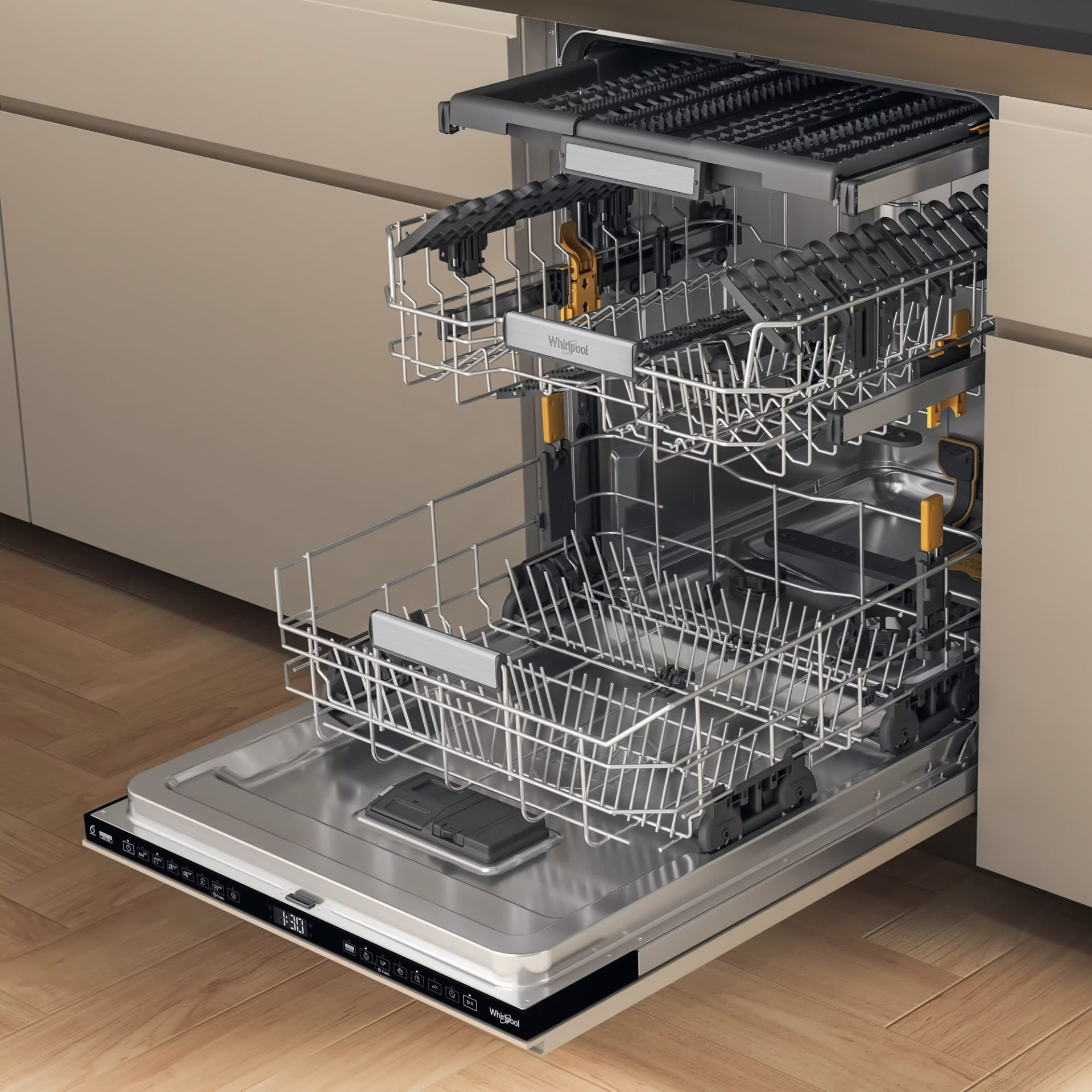 WHIRLPOOL vaatwasser volledig integreerbaar - W7IHF60TU