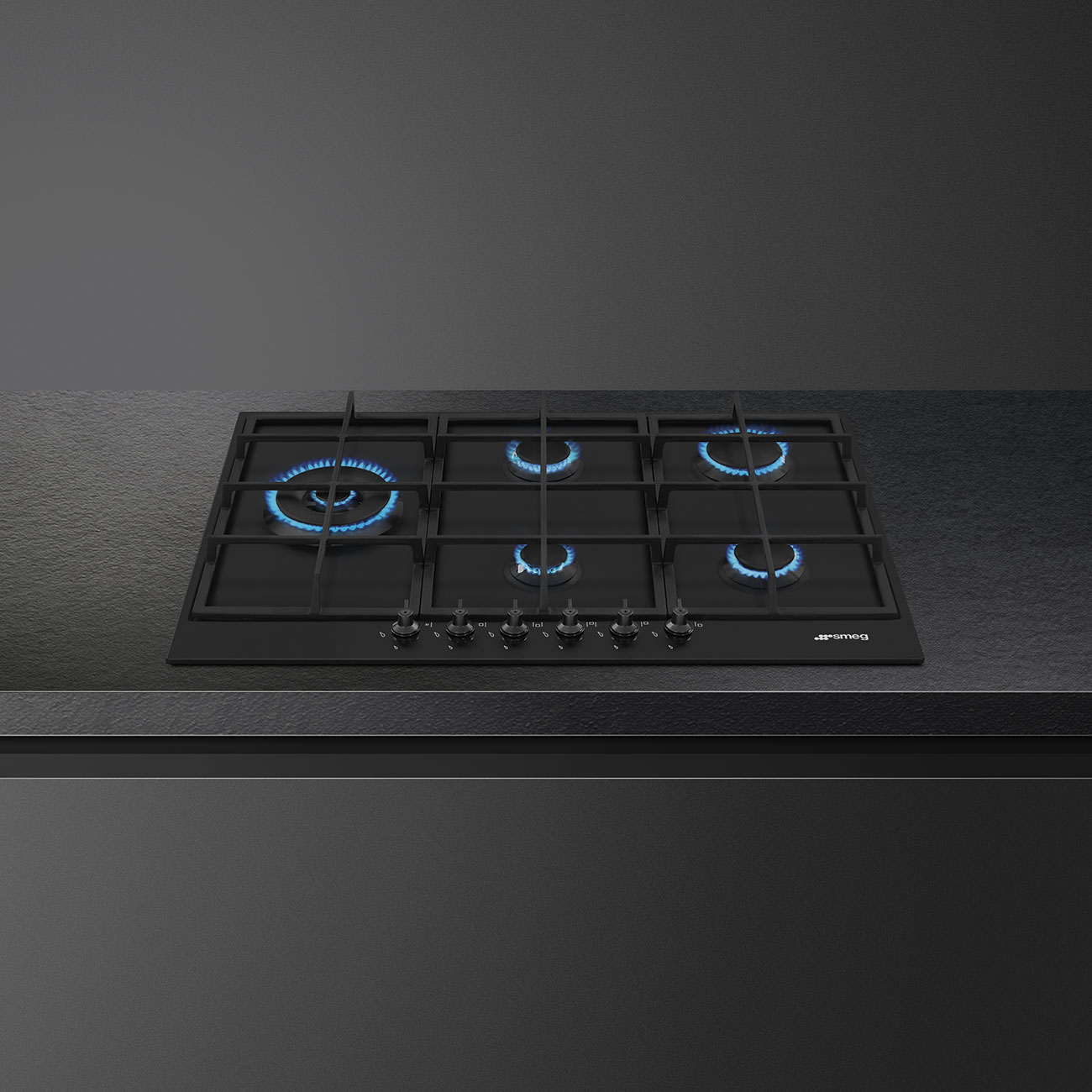 SMEG gaskookplaat - 72cm - PX375LMB
