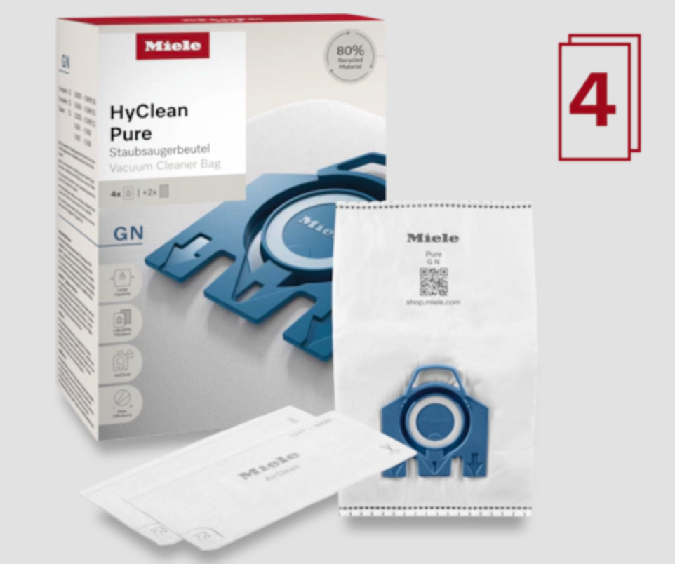 MIELE stofzuigerzak - GNHYCLEANPURE80RECYCLED4PACK