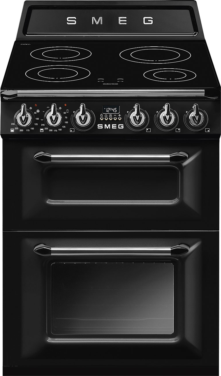 SMEG fornuis met inductie kookplaat - 60cm - TR62IBL2