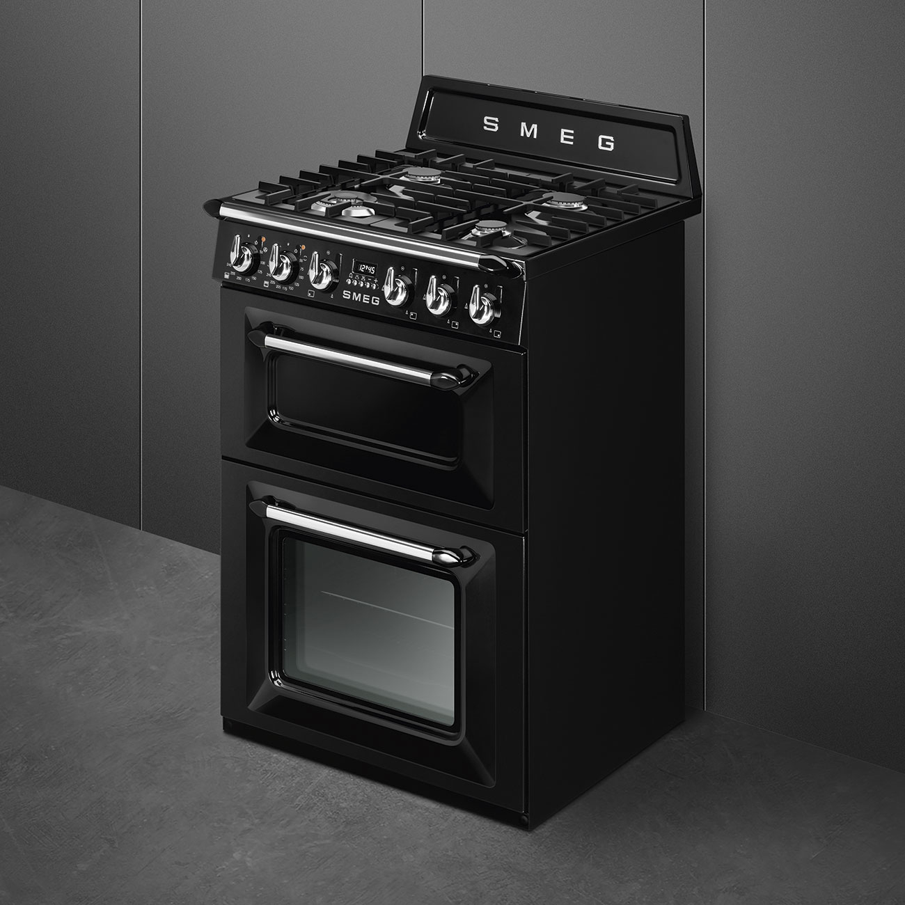 SMEG fornuis met gaskookplaat - 60cm - TR62BL