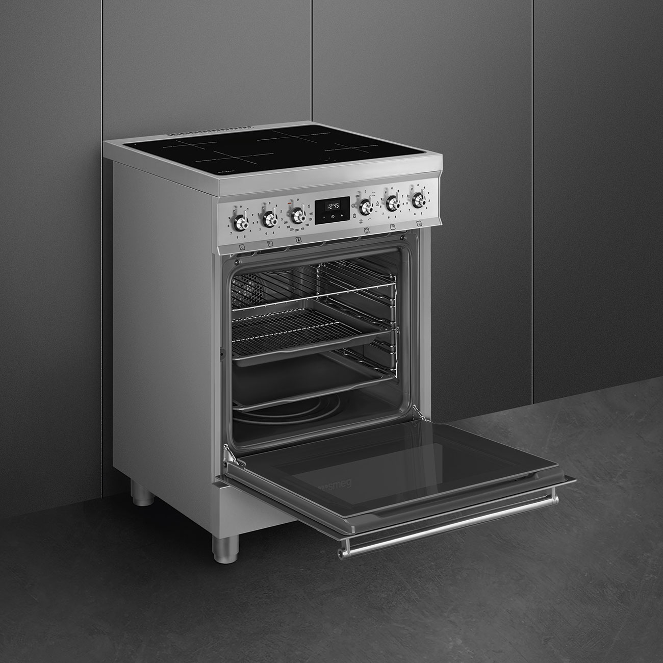 SMEG fornuis met inductie kookplaat - 60cm - C6IMXM2