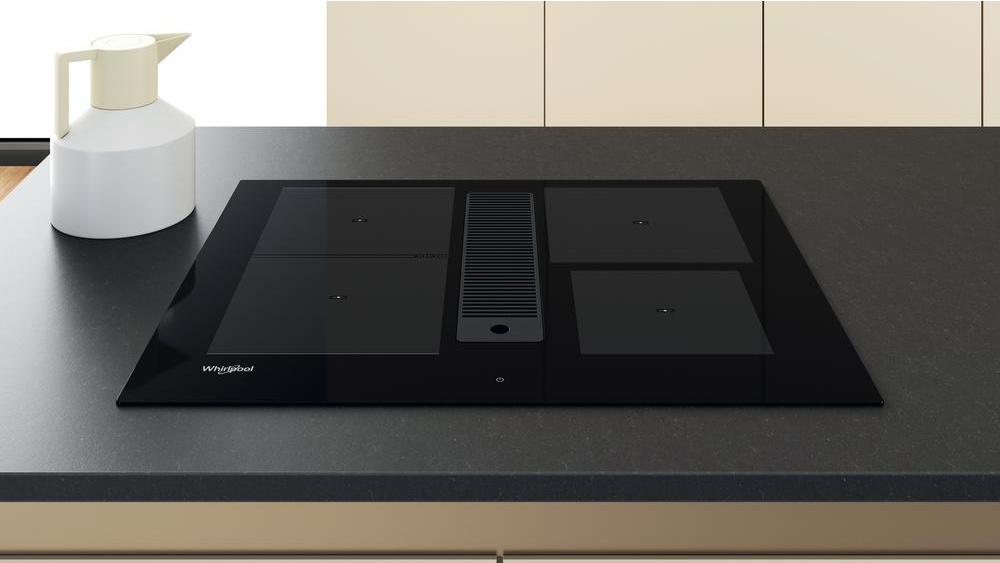 WHIRLPOOL kookplaat met afzuiging - 65cm - WVH1065B