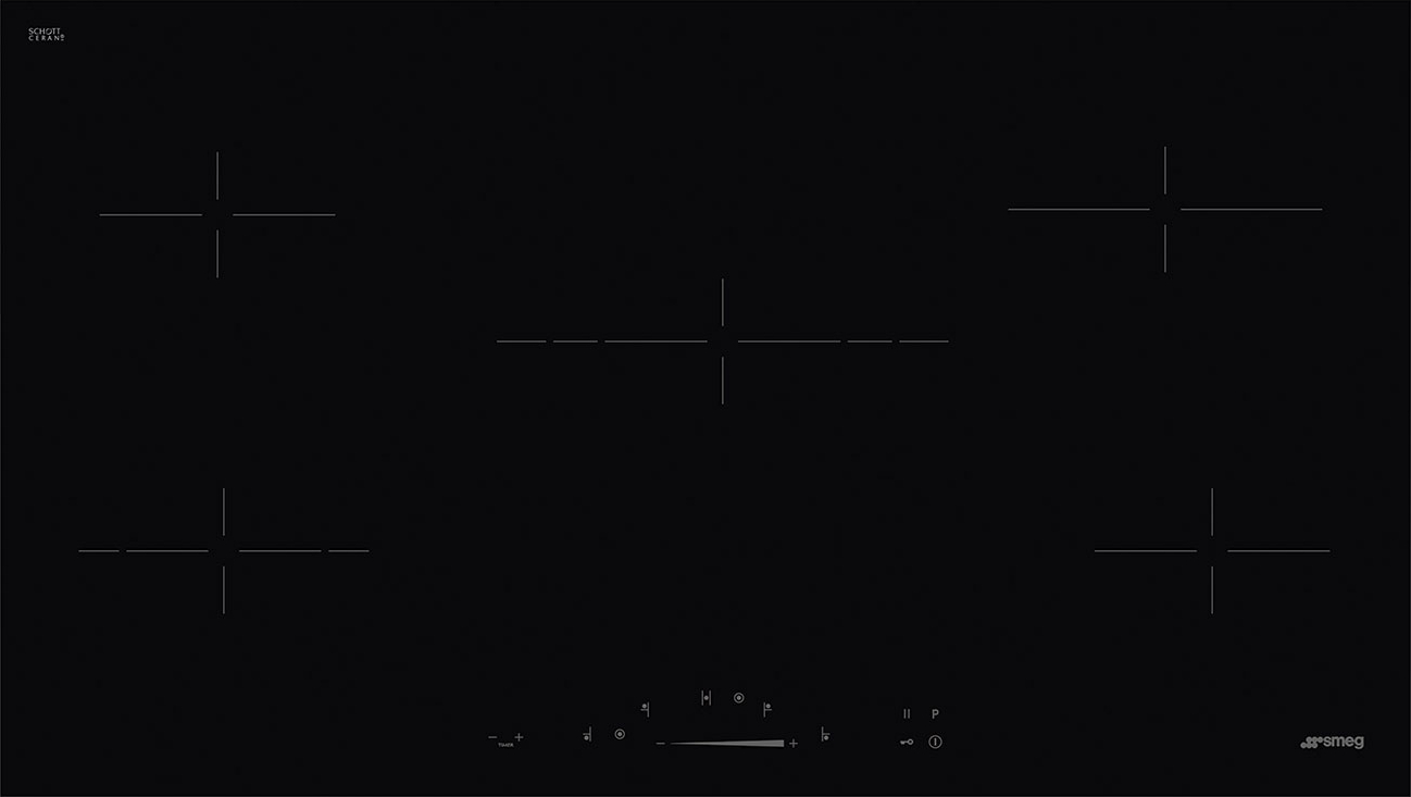 SMEG vitrokeramische kookplaat - 90cm - SE495ETD