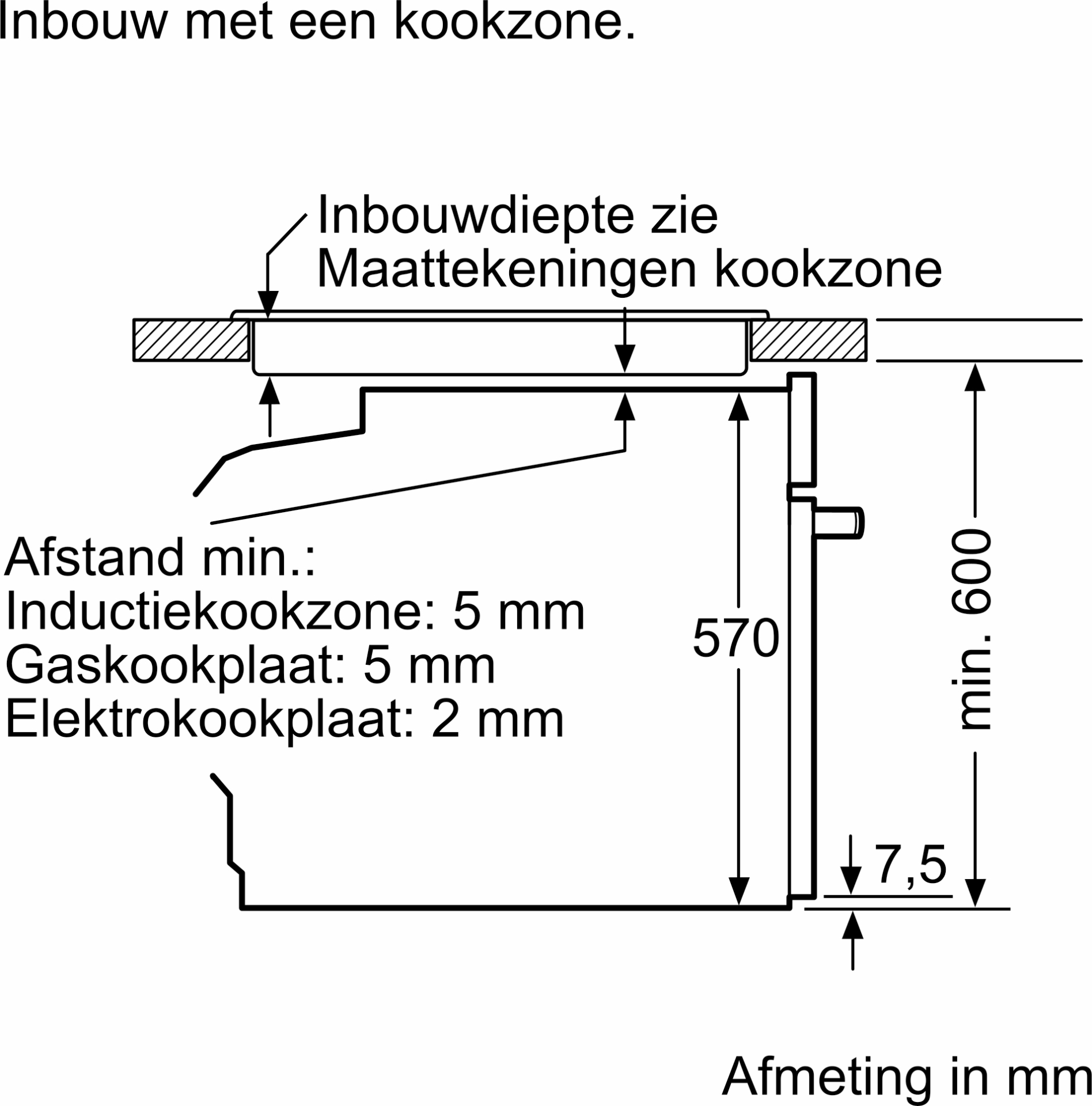 SIEMENS IQ300 multifunctionele oven - 60cm - HB572ABS3