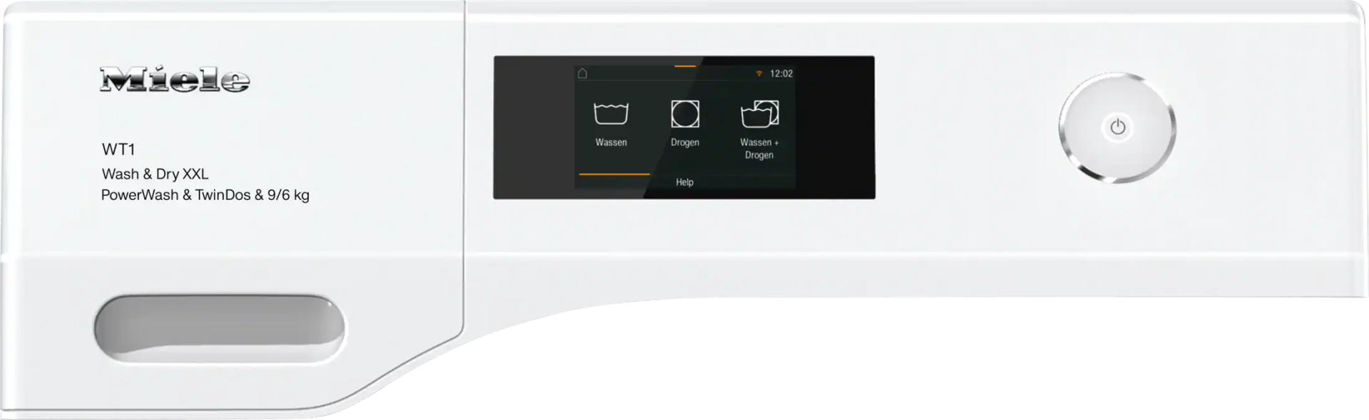 MIELE STANDARD CHROME EDITION was- droogcombinatie - WTW870WPM