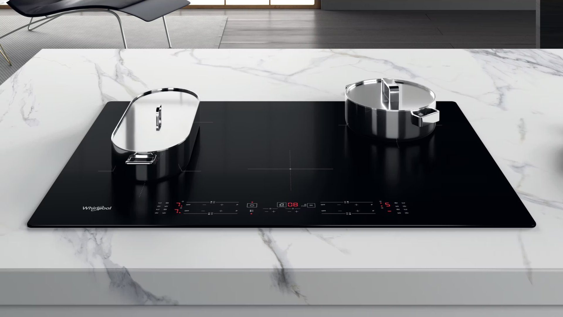 WHIRLPOOL inductiekookplaat - 77cm - WBB4877NE