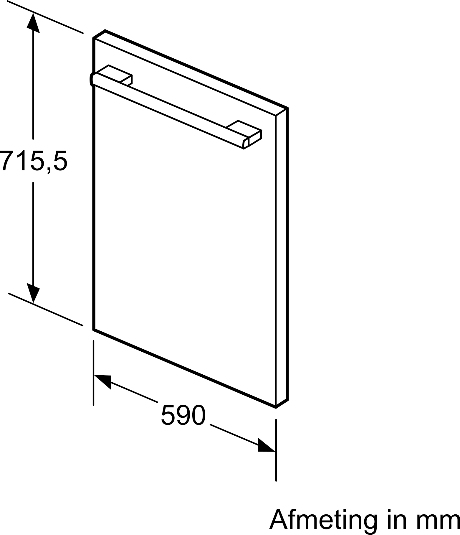 BOSCH deurpaneel - KUZ20SX0