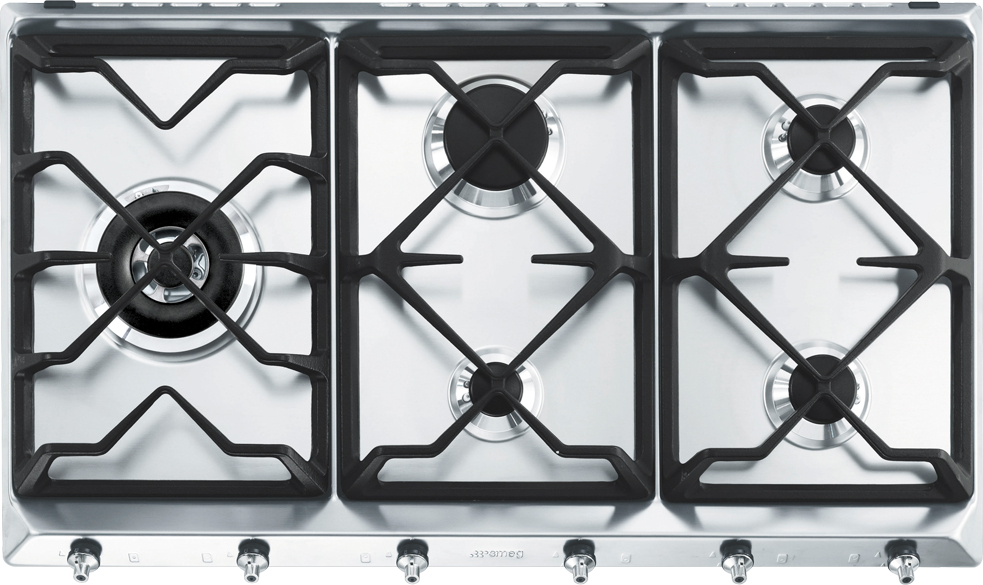 SMEG gaskookplaat - 90cm - SE97GXBE5