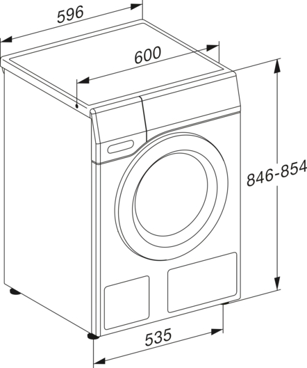 MIELE CHROME EDITION Wasmachine 9 kg - WED395WPS