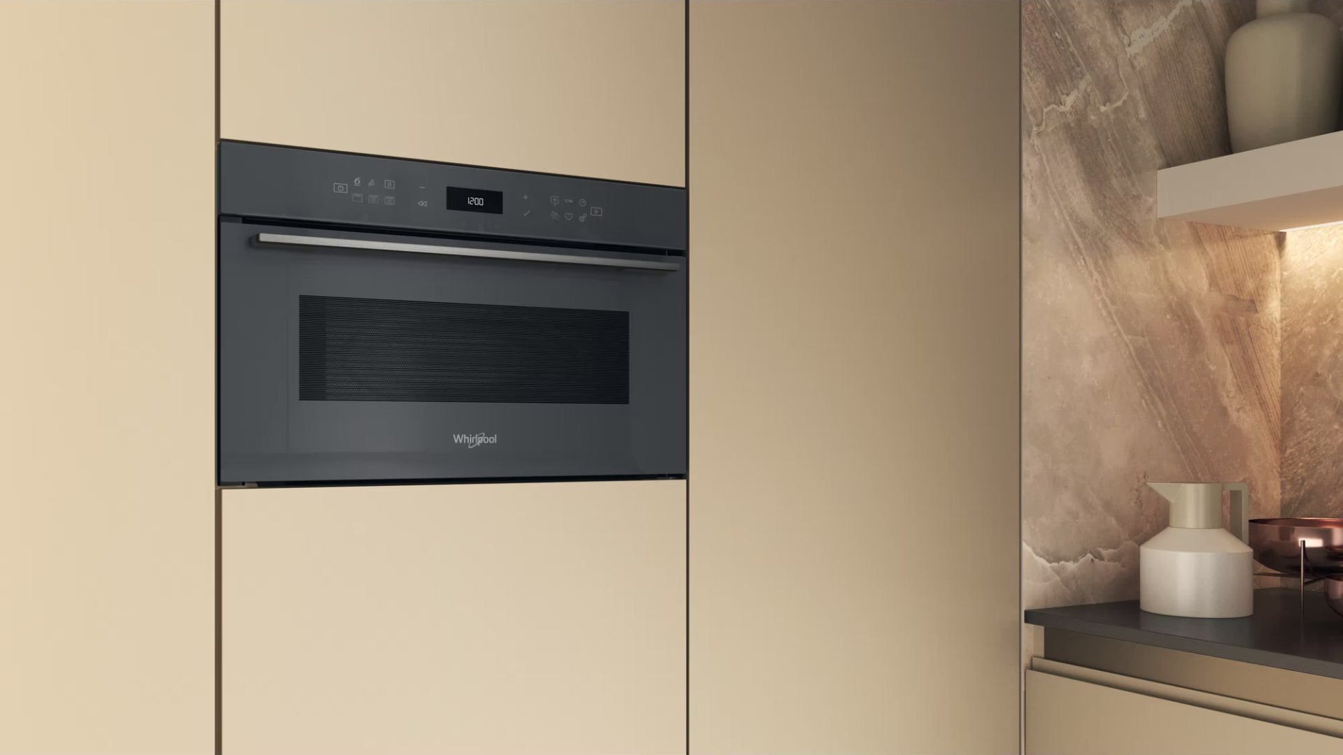 WHIRLPOOL microgolfoven met grill - 38cm - WMD7O4TSG