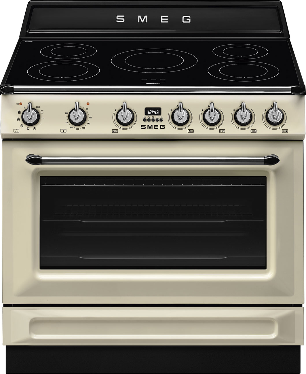 SMEG fornuis met inductie kookplaat - 90cm - TR90IPP