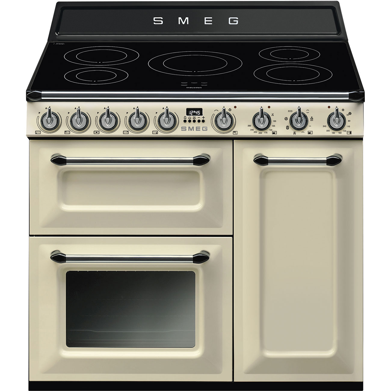 SMEG TR93IP2 fornuis met inductie kookplaat - 90cm