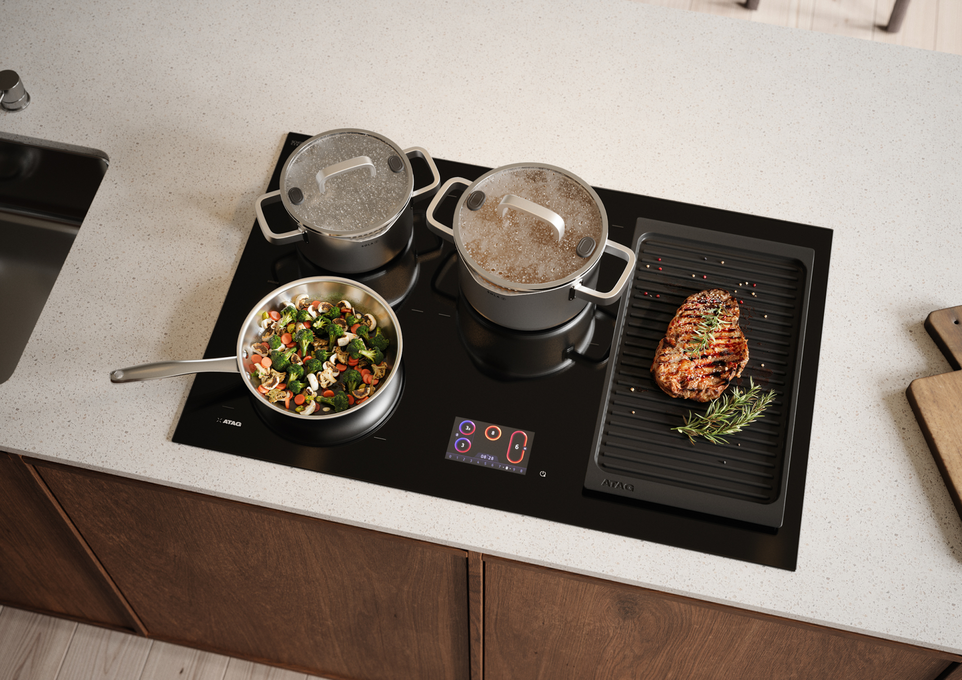 ATAG inductiekookplaat - 80cm - HI38571TF