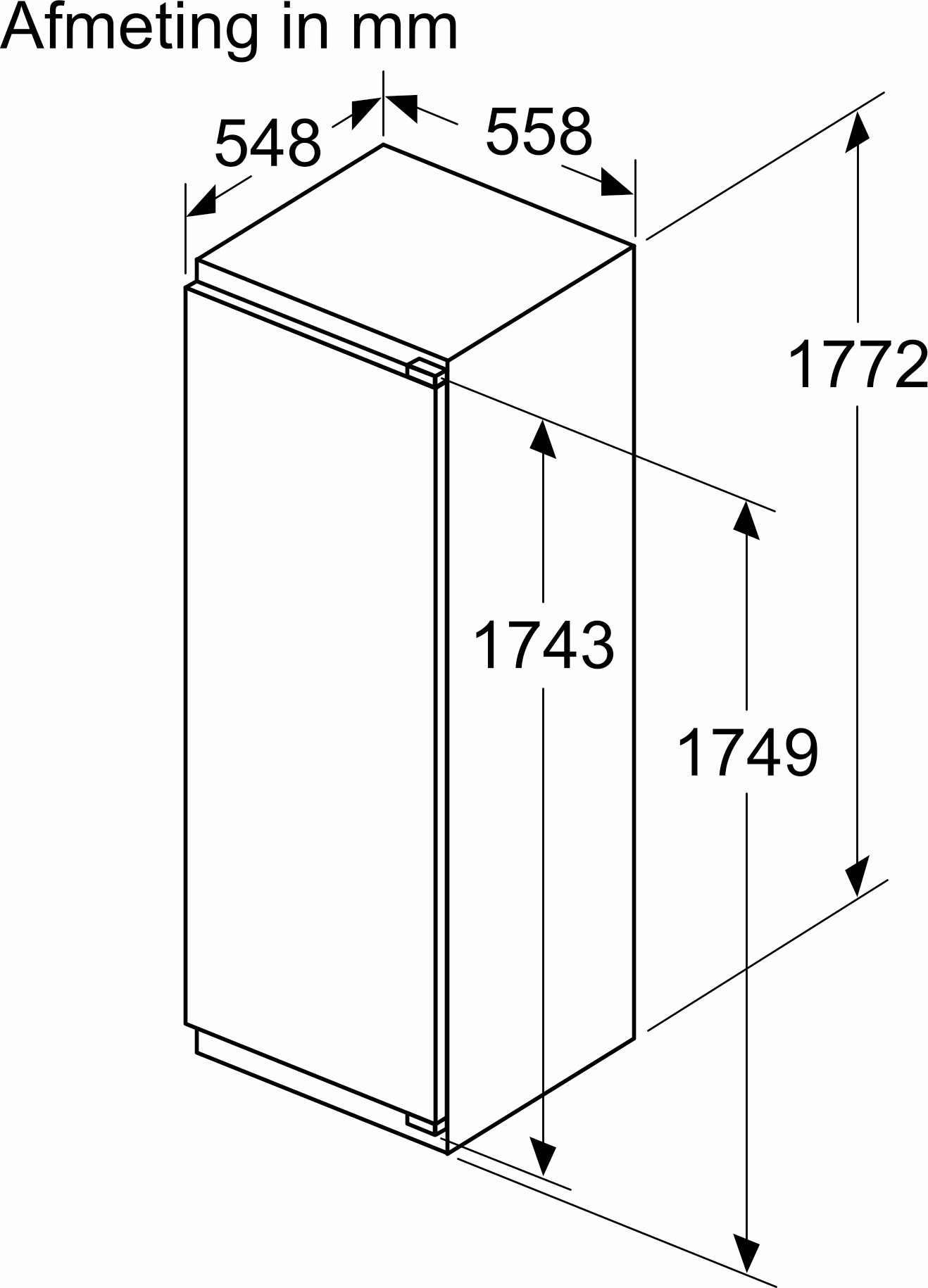 BOSCH SERIE 6 koelkast zonder vriesvak - 178cm - KIR81ADD0