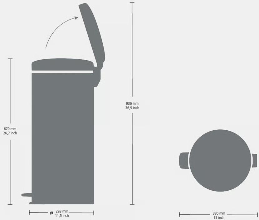 BRABANTIA pedaalemmer - 304484