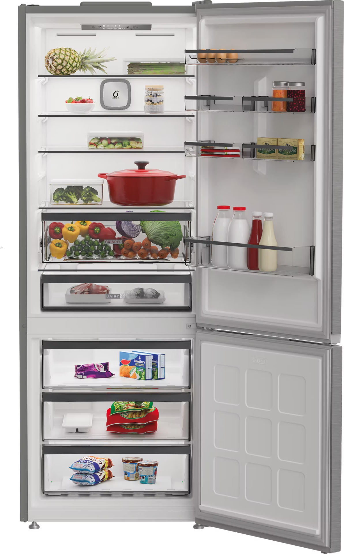 WHIRLPOOL vrijstaande koel-/vriescombinatie - 192cm - WHK25494X8E