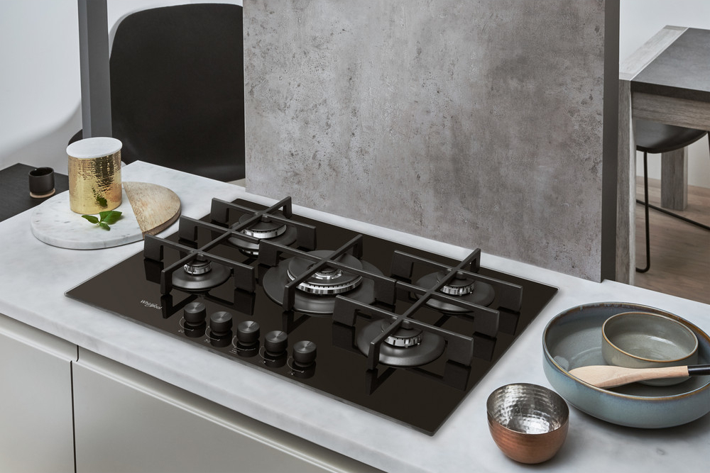 WHIRLPOOL gaskookplaat - 73cm - GOWL728NB