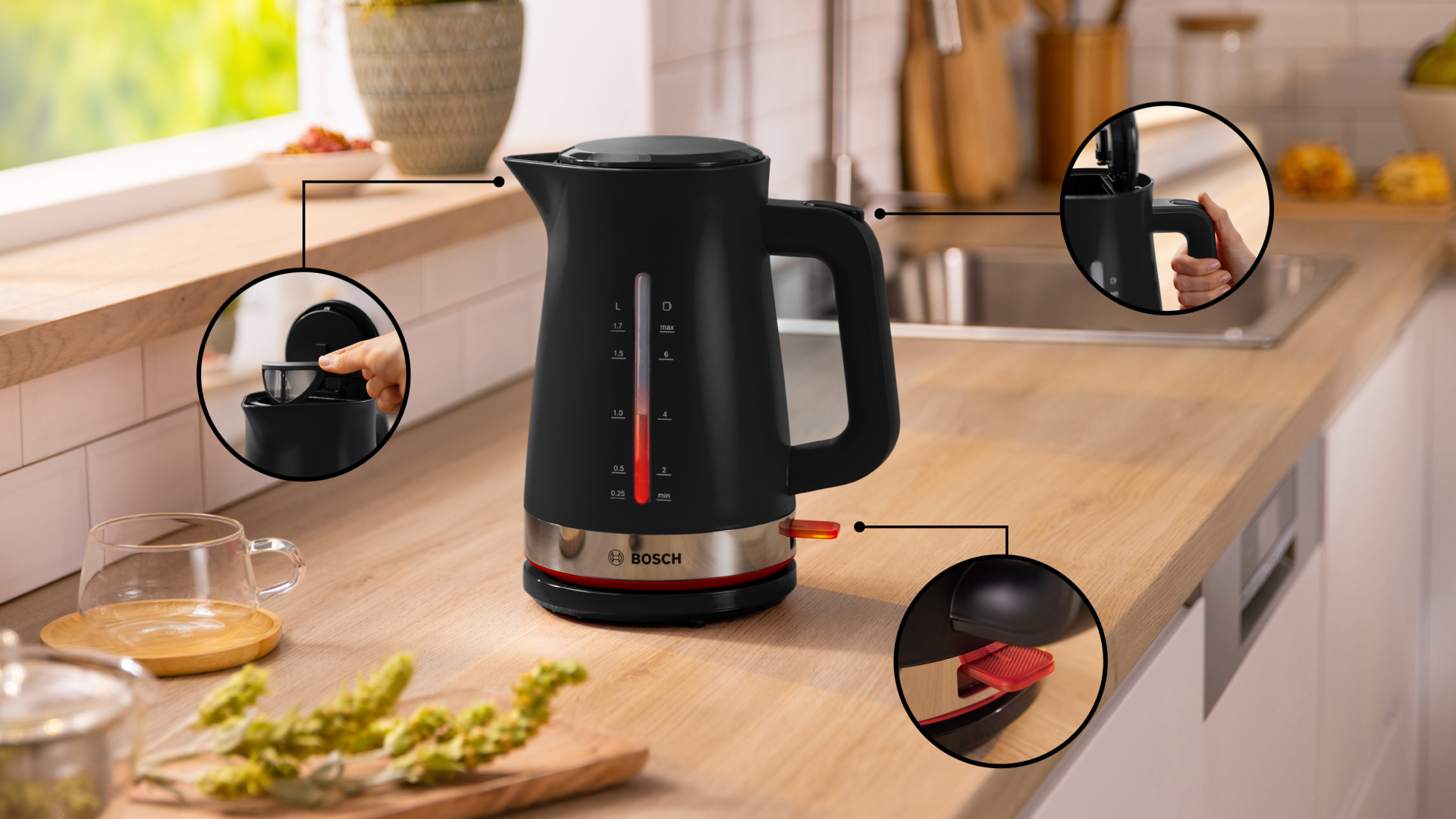 BOSCH  MYMOMENTS waterkoker - TWK4M223