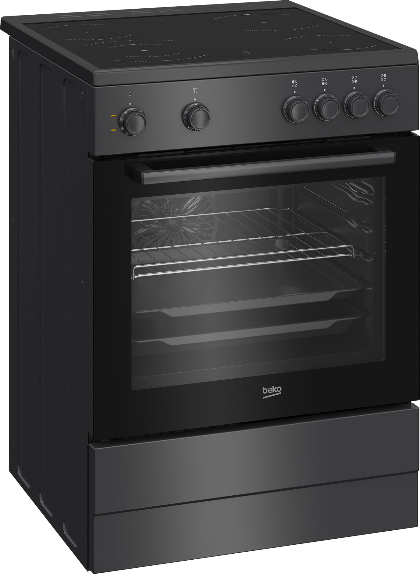 BEKO fornuis met electrische kookplaat - 60cm - FBM6701A