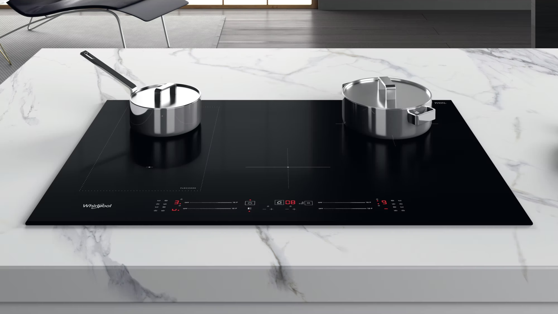 WHIRLPOOL inductiekookplaat - 77cm - WLS3377BF