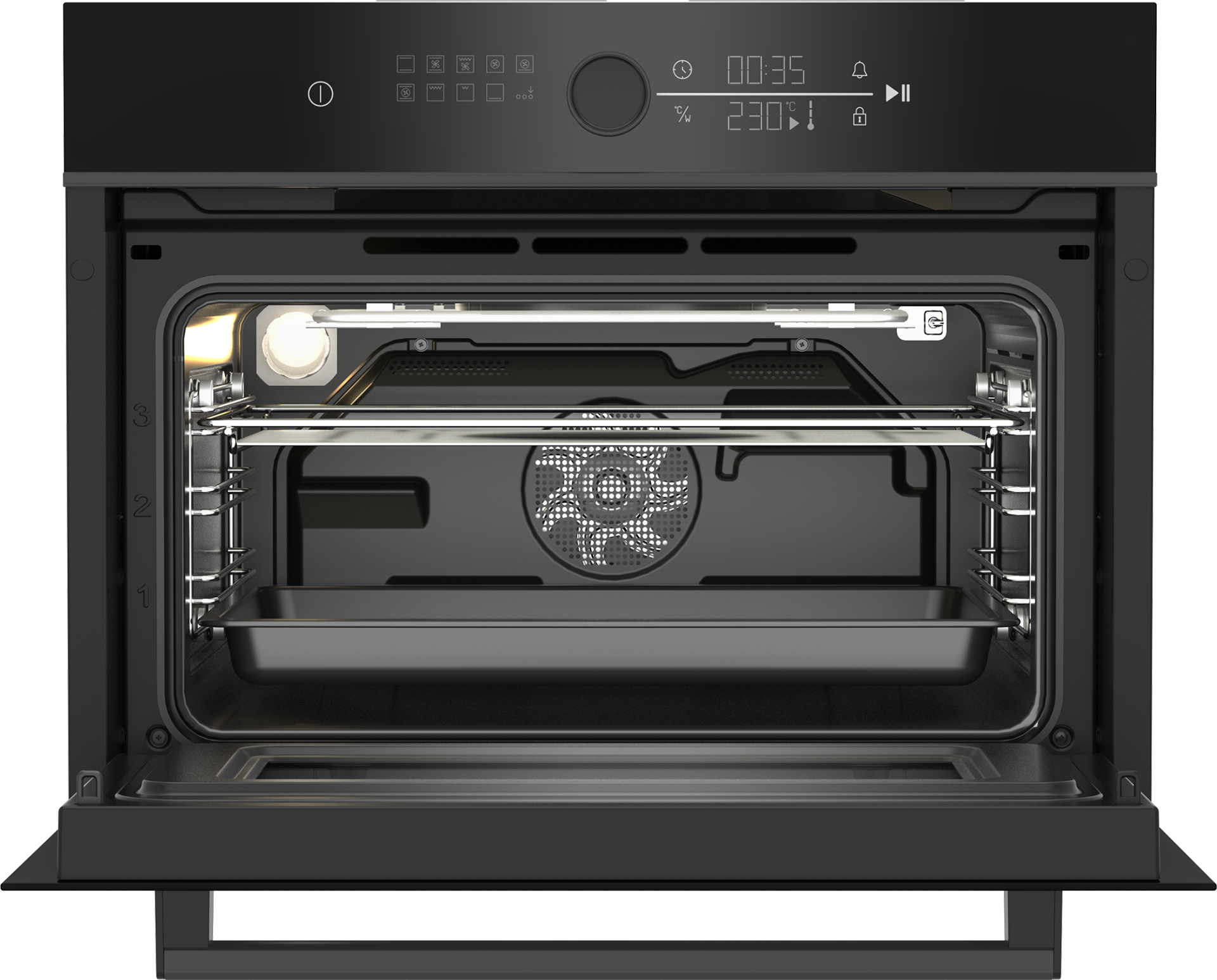 BEKO multifunctionele oven met microgolfoven - 45cm - BBCW13400DX
