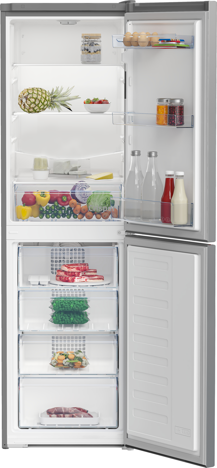 BEKO Vrijstaande koel-vriescombinatie - RCHE300K40SN