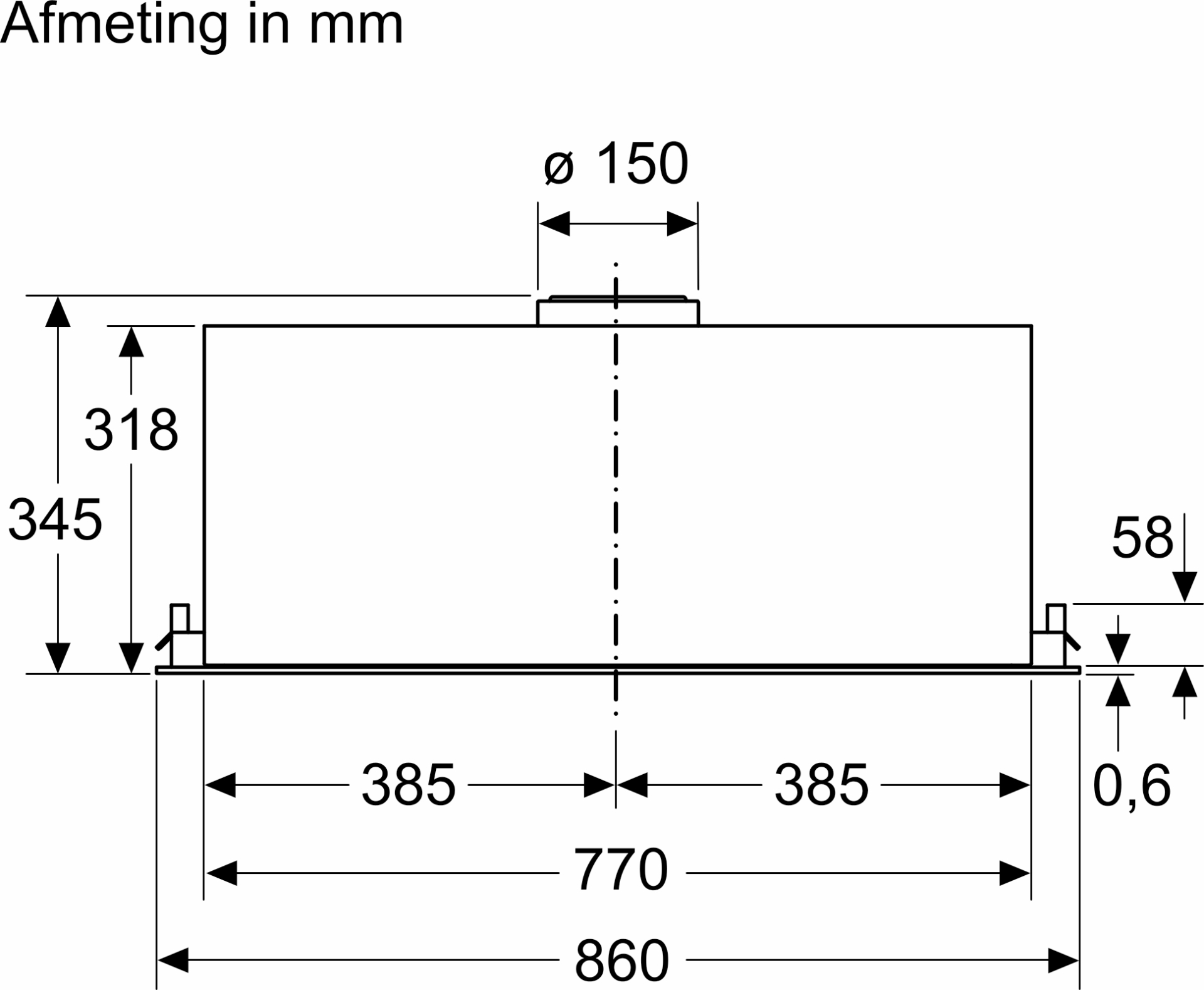 SIEMENS iQ500 inbouwgroep - 86cm - LB87NAC50