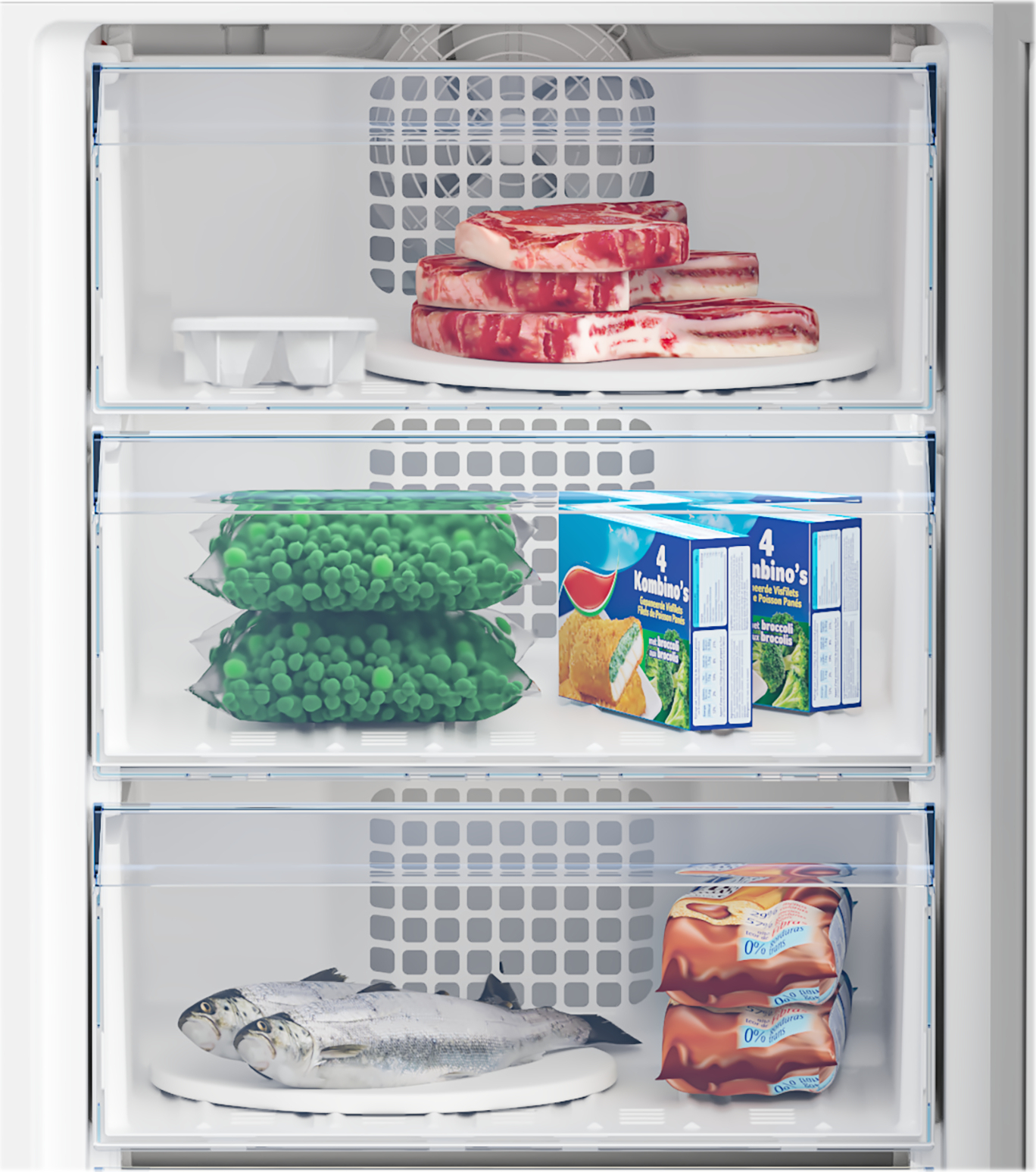 BEKO Vrijstaande koel-vriescombinatie - RCHE300K40SN