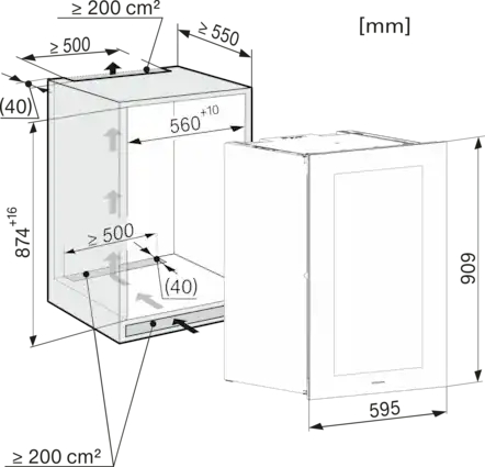 MIELE Inbouw wijnklimaatkast - KWT6422IG-1GRGR